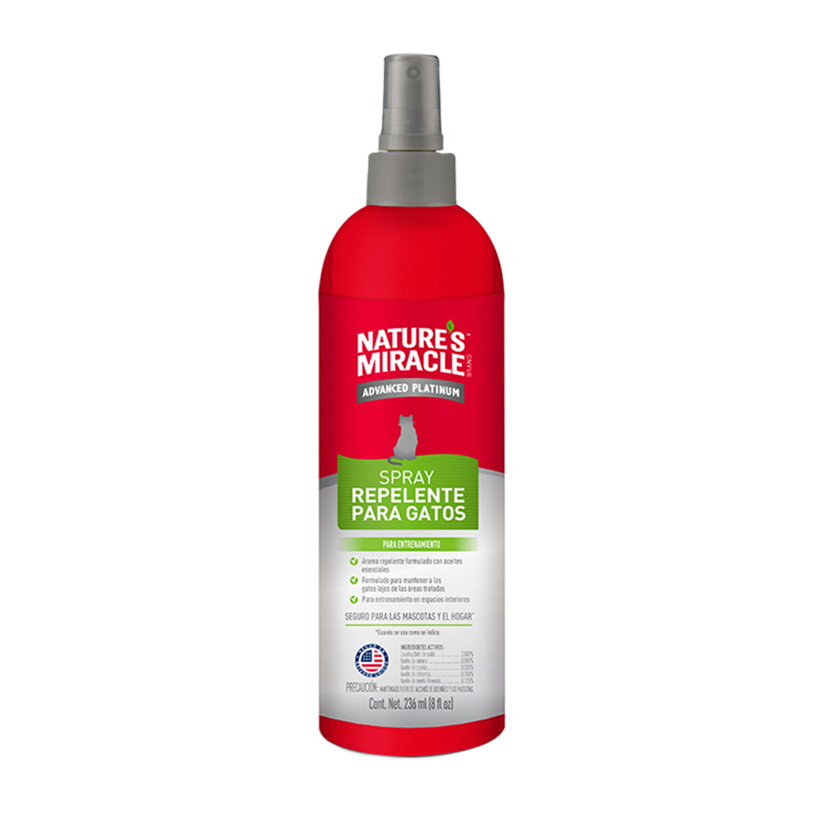 Spray Repelente para Gatos 236 Ml - Nature`s Miracle Spray Repelente para Gatos 236 Ml - Nature`s Miracle